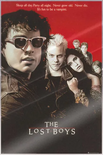 The Lost Boys - Póster de película (estilo regular) (tamaño: 24" x 36") (póster laminado)