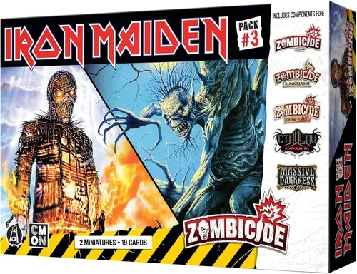 Miniatura 2 de Zombicide Iron Maiden - Paquete de personajes #3 - ¡Miedo a la oscuridad y las miniaturas de hombre de mimbre! Juego de mesa de estrategia