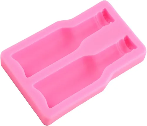 Miniatura 6 de Molde de silicona para botella de cerveza, molde de chocolate de fondant, para decoración de tartas, decoración de cupcakes, pasta de goma