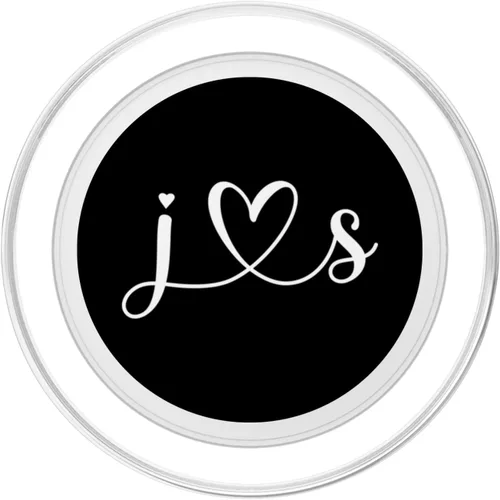 Miniatura 2 de J Love S Bride Boyfriend & Girlfriend J Letter y S Letter PopSockets MagSafe PopGrip para iPhone