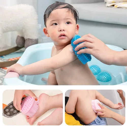 Miniatura 5 de Cepillo de esponja de baño de silicona, 100% silicona, limpiador suave para la espalda, el mejor cepillo exfoliante para el cuerpo, regalo