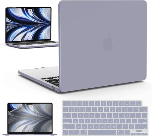 Miniatura 37 de IBENZER Funda para MacBook Air de 13 pulgadas 2026 2025 2024 2023 2022 M4 A3240 M3 A3113 M2 A2681, funda rígida con cubierta de teclado ScreenFilm