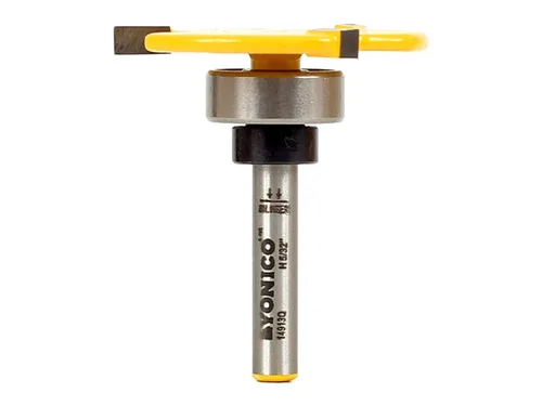 Miniatura 5 de YONICO Broca de fresadora de ranura para rodamientos superiores (1/4" de altura - profundidad de 1/4" - vástago de 1/2")