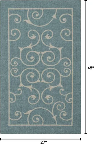Miniatura 2 de Nourison Home Home & Garden - Alfombra de área de 2 pies 3 pulgadas x 3 pies 9 pulgadas, fácil de limpiar, no se desprende, para dormitorio, sala
