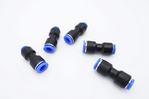 Miniatura 22 de Empuje para conectar, tubo de 1/2 pulgada de diámetro exterior x tubo de 1/4 pulgadas, conector de dos vías de unión recta de aire neumático