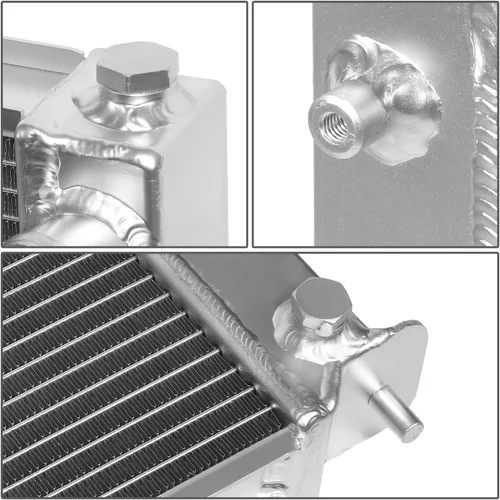 Miniatura 4 de Auto Dynasty Radiador compatible con 1990-1996 300ZX MT, radiador de enfriamiento de 2 filas, aluminio completo