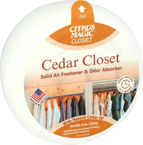 Miniatura 3 de Citrus Magic Ambientador sólido absorbente de olores para armarios, cedro, 8 onzas, paquete de 3 Armario de cedro