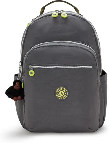 Miniatura 17 de Kipling Seoul - Mochila grande metálica para portátil de 15 pulgadas, Agua (Aqua Flowers)