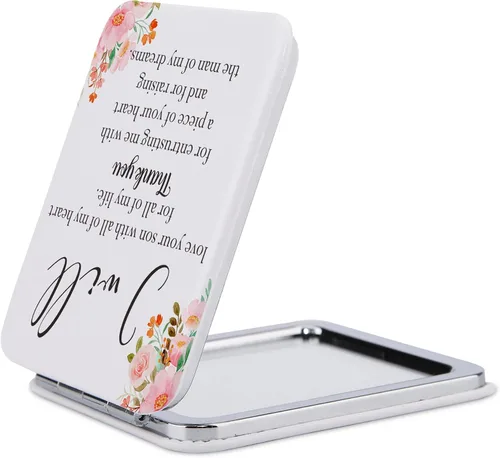 Miniatura 3 de Regalos para la madre de la novia/novio, espejo de bolsillo para suegra, espejo de boda para mujer, regalos de agradecimiento, recuerdo del día
