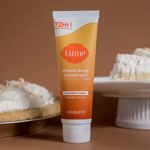 Miniatura 8 de Lume Desodorante para todo el cuerpo, tubo de crema invisible, control de olores de 72 horas, sin aluminio, sin bicarbonato de sodio, seguro