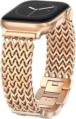 Miniatura 13 de WINGLE for Apple Watch Band Women 38mm 40mm 41mm 42mm 44mm 45mm 46mm 49mm Series 11 10 9 8 7 6 5 4 3 2 1 SE 3/2/1, Dressy Band Stainless Steel Chain