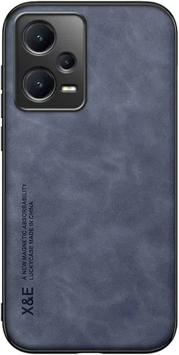 Kepuch Silklike - Funda para Redmi Note 12 Pro+ 5G - Cubierta Parachoques Placa de Metal Incorporada para Redmi Note 12 Pro+ 5G - Azul Seda-Azul