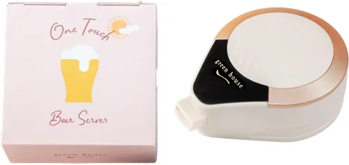 GREEN HOUSE: Dispensador de cerveza de un solo toque que utiliza vibraciones ultrasónicas para generar burbujas ultrafinas, mejorando el sabor del