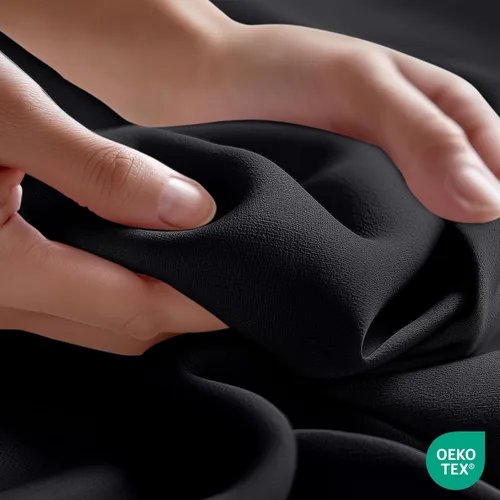 Miniatura 4 de Utopia Bedding Sábana Plana - 1 Paquete (Individual, Negro) - Tela de Microfibra Cepillada Suave - Sábana Superior Resistente al Encogimiento