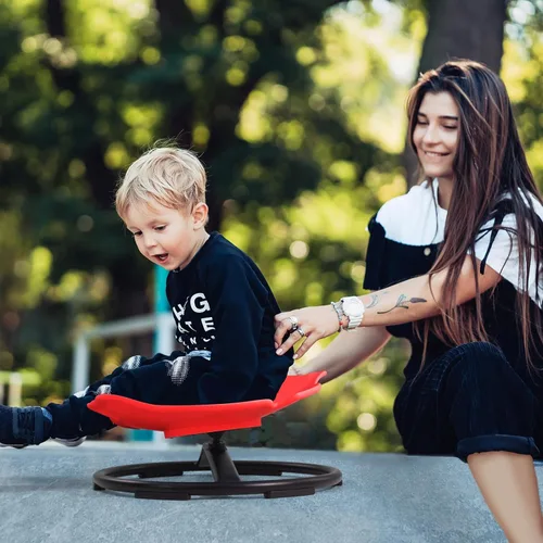 Miniatura 2 de Silla giratoria sensorial para niños con autismo y TDAH, silla giratoria para uso en interiores y exteriores, juguetes para sentarse y girar, sillas