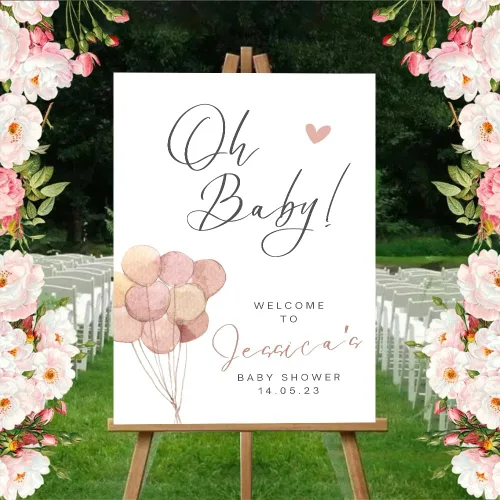 Miniatura 3 de Theme My Party Tablero de bienvenida personalizado para baby shower, tablero de bienvenida para baby shower, letrero de bienvenida personalizado