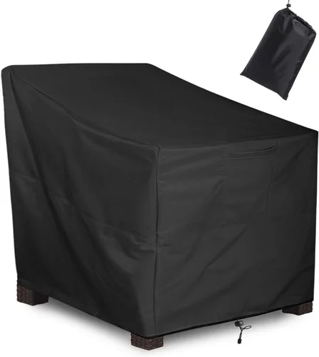 Miniatura 8 de ALSTER Fundas para Sillas de Patio Impermeables, Fundas para Sillas de Exterior (32" L x 37" A x 36" Al), Fundas de Muebles Negras Duraderas e