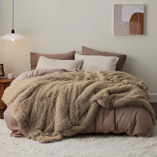 Miniatura 26 de Bedsure GentleSoft Manta de Tiro de Piel Sintética Esponjosa y Suave para Sofá, Forro Polar Sherpa Suave Regalos Acogedores para Mujeres, Manta