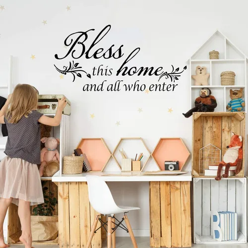 Zonon 3 hojas de vinilo con citas para pared, diseño de amor, fe, esperanza, familia, inspiradoras, calcomanías motivacionales para pared, versículo