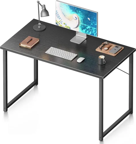 Miniatura 18 de Coleshome Escritorio para computadora de 48 pulgadas, escritorio moderno de estilo simple para oficina en casa, escritorio de estudio para Roble gris