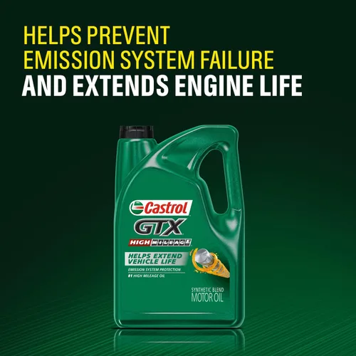 Miniatura 5 de Castrol Aceite de motor de mezcla sintética GTX High Mileage 10W-40, 5 cuartos de galón, paquete de 2