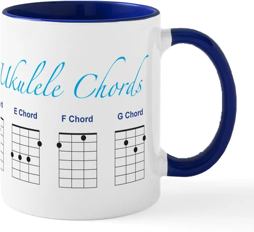 Miniatura 21 de CafePress Peace Love - Taza de café de cerámica para ukelele (11 oz (11.0 fl oz)