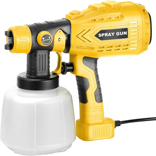 Miniatura 11 de Pulverizador de pintura inalámbrico para batería Black&Decker de 20V, pistola de pintura manual con 3 patrones de pulverización y 4 boquillas, ideal