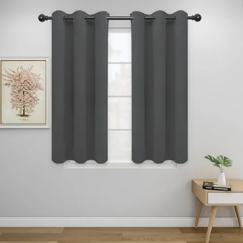 Miniatura 211 de Easy-Going - Cortinas opacas para dormitorio, aislamiento térmico sólido con ojales, cortinas de ventana para reducción de ruido, cortinas