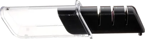 Miniatura 2 de Kai PRO - Sistema de afilado de diamante de cerámica, afilador retráctil de 3 pasos para cuchillas rectas de doble bisel, afilador de cuchillos
