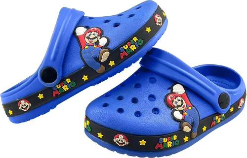 Miniatura 4 de Grainarain Zapatos de jardín de dibujos animados para niños, zuecos y sandalias de madera para niños, zapatos de agua para niños, zapatillas
