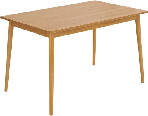 Panana Mesa de comedor moderna de 47 pulgadas, mesa de cocina con patas de madera maciza, acabado de roble, mesa de comedor para el hogar, muebles