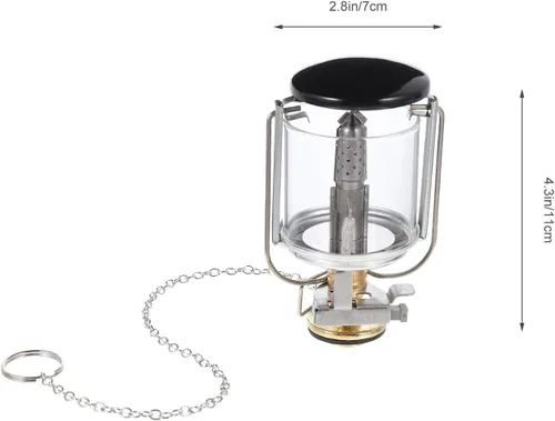 Miniatura 2 de Healifty Linterna compacta de gas propano con bolsa de almacenamiento, lámpara de campamento al aire libre para senderismo, pesca, iluminación