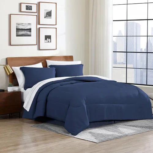 Miniatura 8 de Cathay Home Basic Bedding Home Essential - Juego de ropa de cama de microfibra ultrasuave y ligera, resistente a las arrugas, 6 piezas