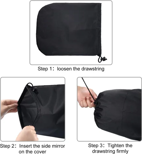 Miniatura 4 de Frienda Cubierta de espejo retrovisor de visión lateral, cubierta de protección para espejo de nieve y hielo, accesorios traseros exteriores