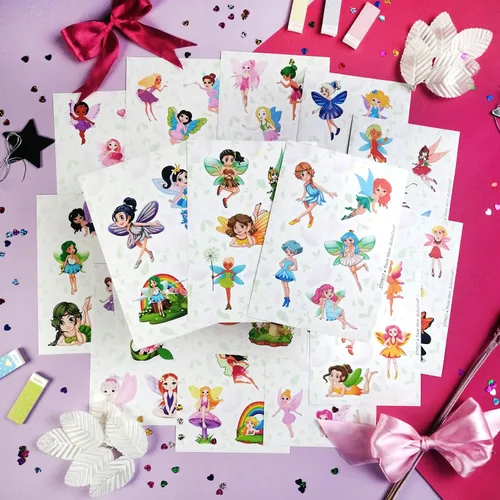 Miniatura 6 de BulbaCraft Calcomanías y calcomanías de hadas para laptop, decoraciones de hadas para fiesta de cumpleaños, regalos para mujeres y hombres Pegatinas