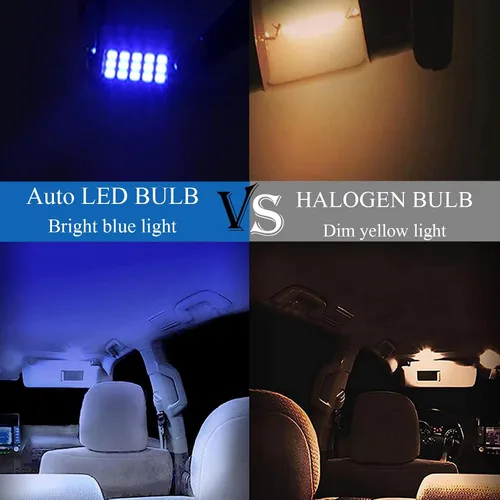 Miniatura 7 de Pack-2 focos LED extremadamente brillantes 578, 400 lm, 6500 K, chipsets 2835, 41 mm 42 mm (azul) para luces LED interiores de cúpula, mapa, puerta
