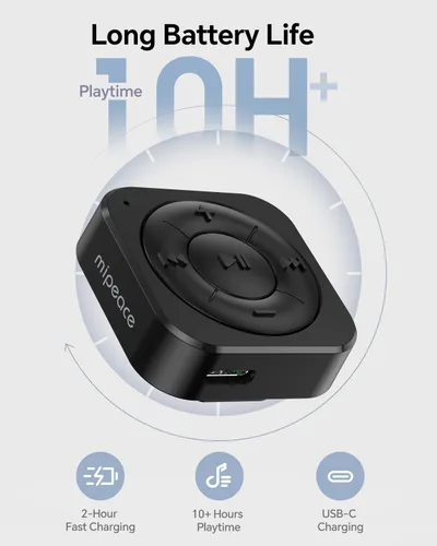 Miniatura 3 de MIPEACE Receptor de audio Bluetooth 5.3 para auriculares con cable, coche y altavoces, adaptador de auriculares Bluetooth con micrófono integrado