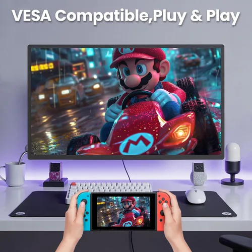 Miniatura 5 de Monitor portátil 2K 180Hz, 23.8 pulgadas, 2560 x 1440 QHD 120% SRGB IPS FreeSync Monitor para juegos, USB-C HDMI, grande, trabajo, hogar, oficina