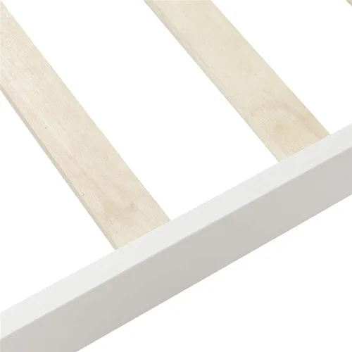 Miniatura 7 de Base de cama de madera, tamaño individual, plataforma con cabecero, estribo, soporte de listones de madera, base de colchón, muebles de dormitorio