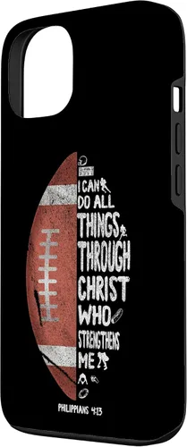 Miniatura 2 de iPhone 13 I can do all things through Christ Philippians 4:13 - Funda de fútbol