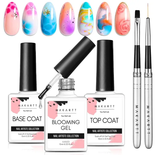 Miniatura 11 de Makartt Juego de esmaltes de uñas de gel con purpurina navideña - 2 piezas de 15ml (0.51 onzas líquidas), gel brillante, removible con UV