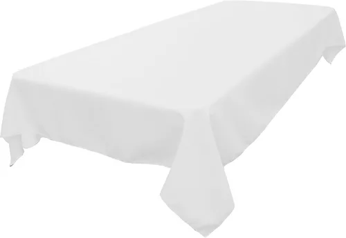 Miniatura 114 de LA Linen Mantel rectangular lavable de popelín de poliéster, resistente a las manchas y a las arrugas, cubierta de mesa 60x84, mantel de tela
