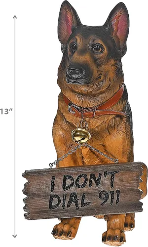 Miniatura 3 de DWK Letrero decorativo de bienvenida para perros en el porche delantero, estatua decorativa de bienvenida para el porche delantero Estatuas