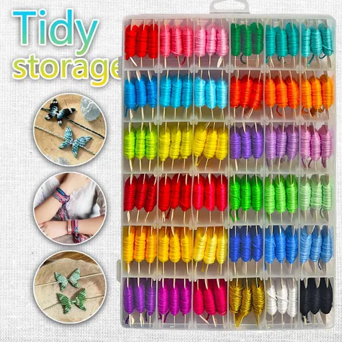 Miniatura 4 de Kit de pulsera de la amistad hilo de bordado