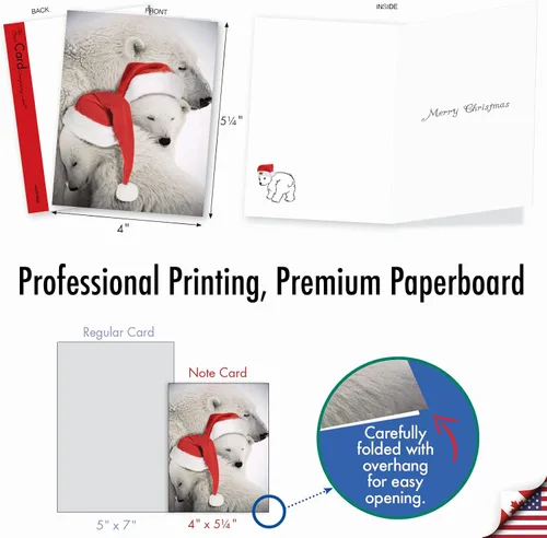 Miniatura 6 de The Best Card Company Paquete variado de 10 tarjetas navideñas de felicitación con sobres, surtido festivo de humor para hombres y mujeres