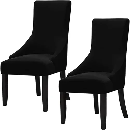Miniatura 24 de Juego de 1 fundas elásticas para silla con respaldo de ala, protector reutilizable para silla de brazo, protector lavable para silla de comedor
