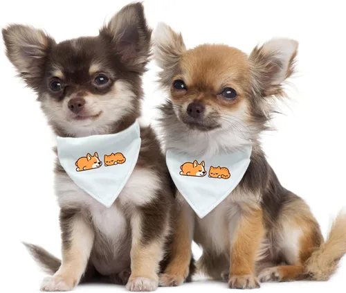 Miniatura 6 de 4 unidades de collar triangular blanco para perro, bandana para perro con hebilla ajustable sublimación en blanco, bandanas para perros y gatos, S