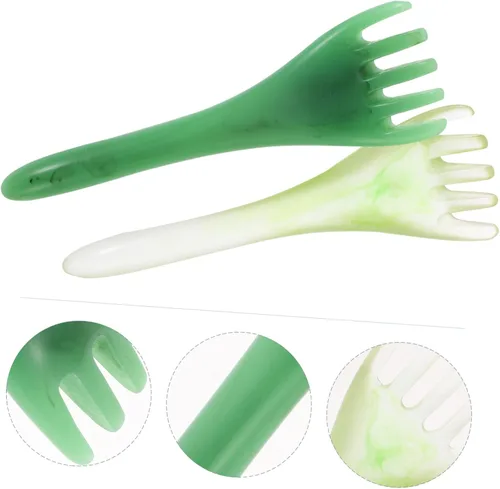Miniatura 7 de Healeved 2 unids herramienta de cabeza para el cuidado del cabello peine masaje resina cera de abejas mujeres cuero cabelludo chatarra gusha