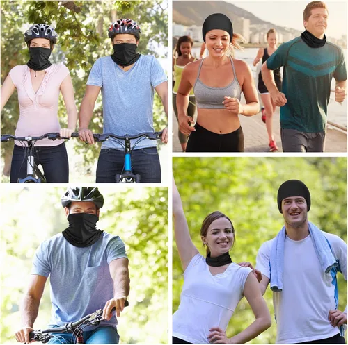 Miniatura 6 de Geyoga 6 piezas de protección UV para el verano, polaina de cuello refrescante, ropa para la cara, polaina para cuello, bufanda, protector solar
