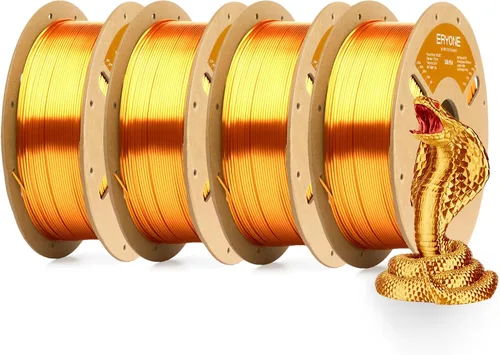 Miniatura 71 de ERYONE Filamento de ácido poliláctico (PLA) de seda bicolor para impresora 3D, de 1.75 mm +/- 0.03 mm, carrete de cartón de 1 kg (2.2 libras)